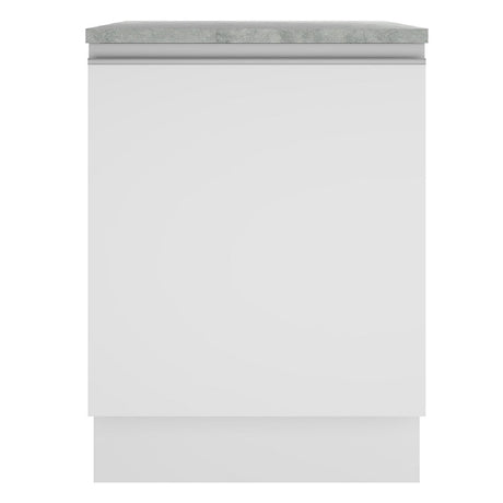 Mueble de Cocina 60 cm Con 1 Puerta Blanco Glamy Madesa