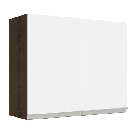 Alacena Madesa Glamy 80 cm 2 Puertas Marrón/Blanco