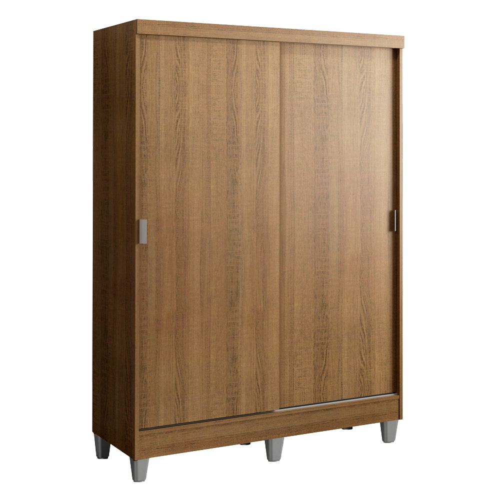 Ropero Luke Madesa 2 Puertas Corredizas Madera con Pies - Marron