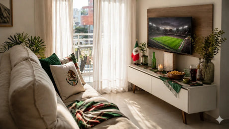 Sala con mesa de tv madesa