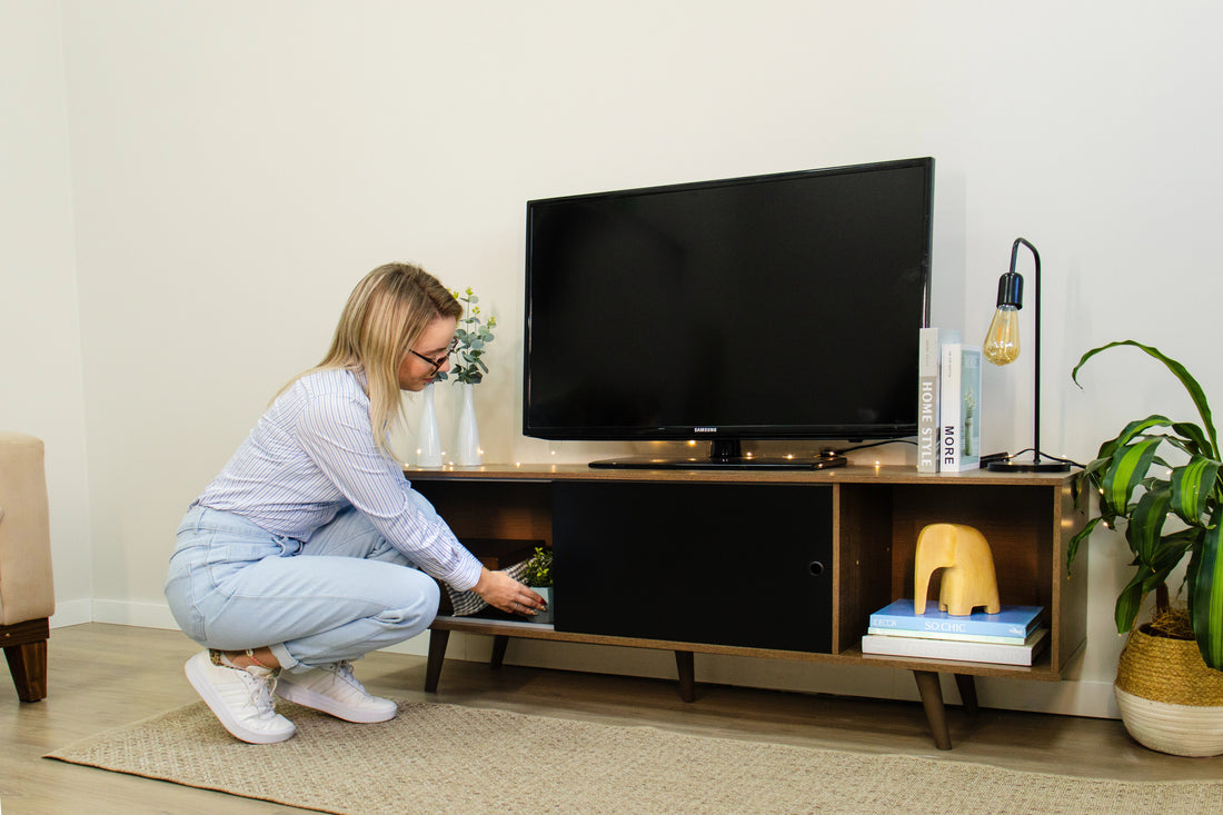 Mueble para TV Negro Madesa