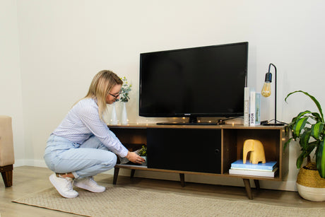 Mueble para TV Negro Madesa