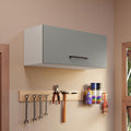 Gabinete Superior Multiuso 80 cm 1 Puerta Blanco/Gris Agata Madesa