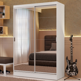 Clóset Soltero Luke 2 Puertas Corredizas Con Espejos