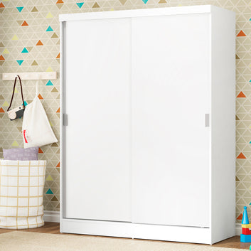 Clóset Infantil 119 cm 2 Puertas Corredizas Blanco Nick Madesa