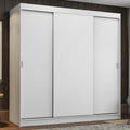 Clóset Matrimonial 180 cm 3 Puertas Corredizas Blanco Reno Madesa