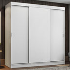 Clóset Matrimonial 180 cm 3 Puertas Corredizas Blanco Reno Madesa