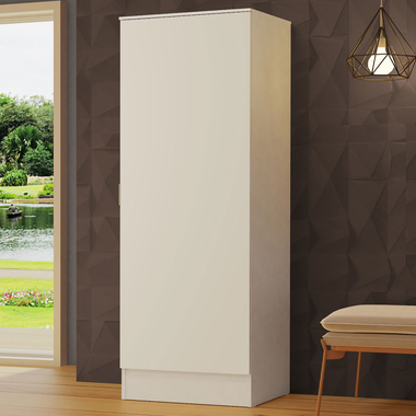 Estante Zapatera 60 cm 1 Puerta Blanco Isis Madesa