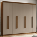 Clóset Matrimonial 216 cm 8 Puertas Marrón/Crema Venus Madesa