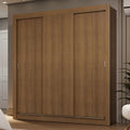 Clóset Matrimonial 170 cm 3 Puertas Corredizas 2 Cajones Marrón Sublime Madesa