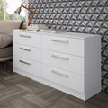 Cómoda 150 cm 6 Cajones Blanco Madesa