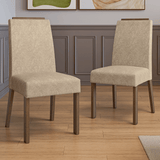 Combo 2 Sillas de Comedor 4255 con Detalle Amaderado Marrón/Imperial Madesa