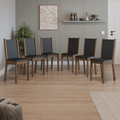 Kit 6 Sillas de Comedor Marrón/Negro Madesa