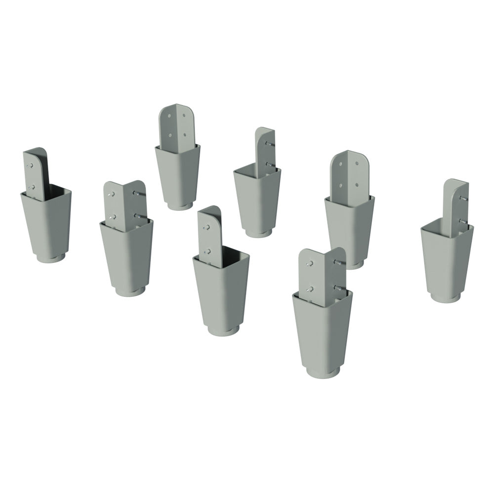 Kit 8 Patas de PVC para Clóset Reno, Austin y Royale Madesa