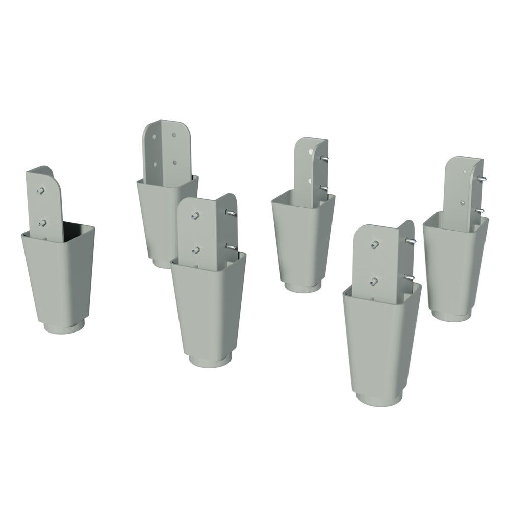 Kit 6 Patas de PVC para Clóset Denver, Dallas y Luke Madesa
