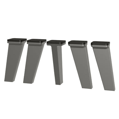 Kit 5 Patas de Polipropileno para Cocinas Gris Nice Madesa