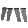 Kit 4 Patas de Polipropileno para Cocinas Gris Nice Madesa