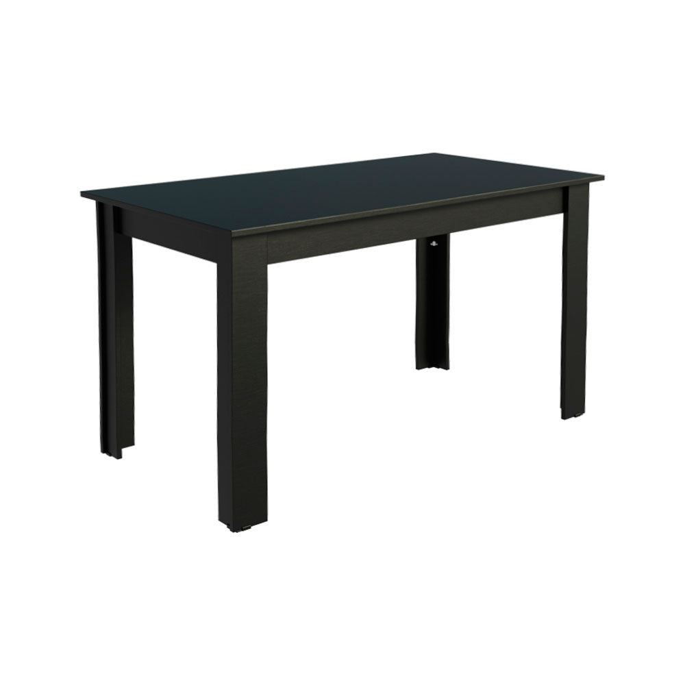 Mesa de Comedor Rectangular Encimera de Madera 5231 Negro