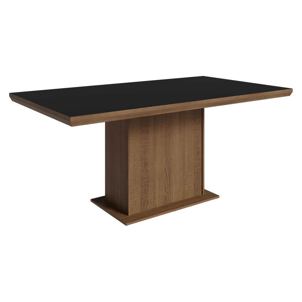 Mesa de Comedor 160 cm Marrón/Negro Madesa