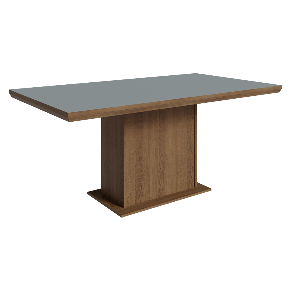 Mesa de Comedor 160 cm Marrón/Gris Madesa