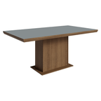 Mesa de Comedor 160 cm Marrón/Gris Madesa