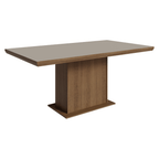 Mesa de Comedor 160 cm Marrón/Crema Madesa