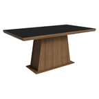 Mesa de Comedor 160 cm Marrón/Negro Madesa
