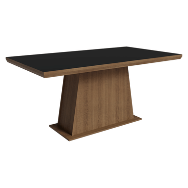 Mesa de Comedor 160 cm Marrón/Negro Madesa