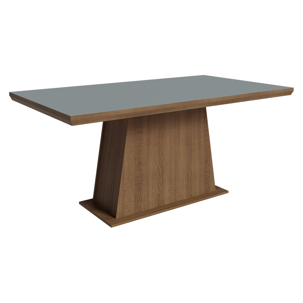 Mesa de Comedor 160 cm Marrón/Gris Madesa
