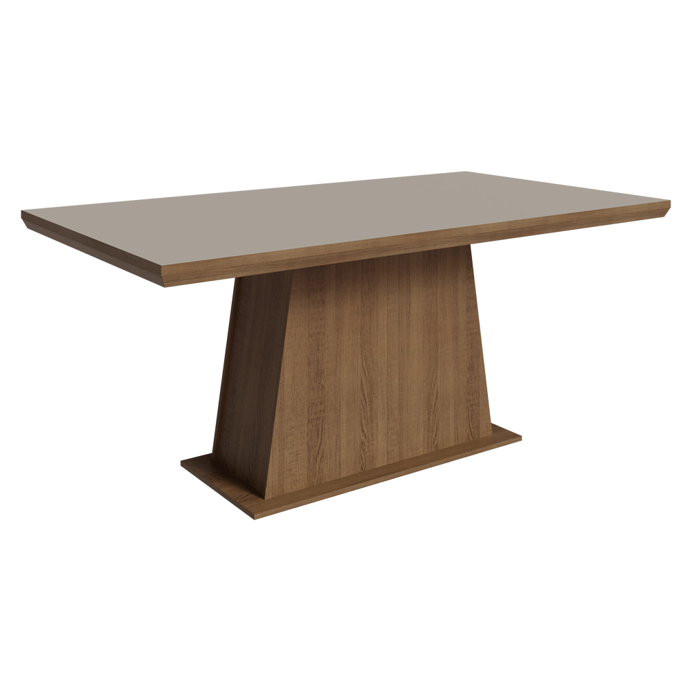 Mesa de Comedor 160 cm Marrón/Crema Madesa