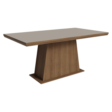 Mesa de Comedor 160 cm Marrón/Crema Madesa