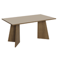 Mesa de Comedor Rectangular 160 cm con Encimera Madera Marrón/Crema Madesa