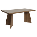 Mesa de Comedor 160 cm Marrón/Crema Madesa