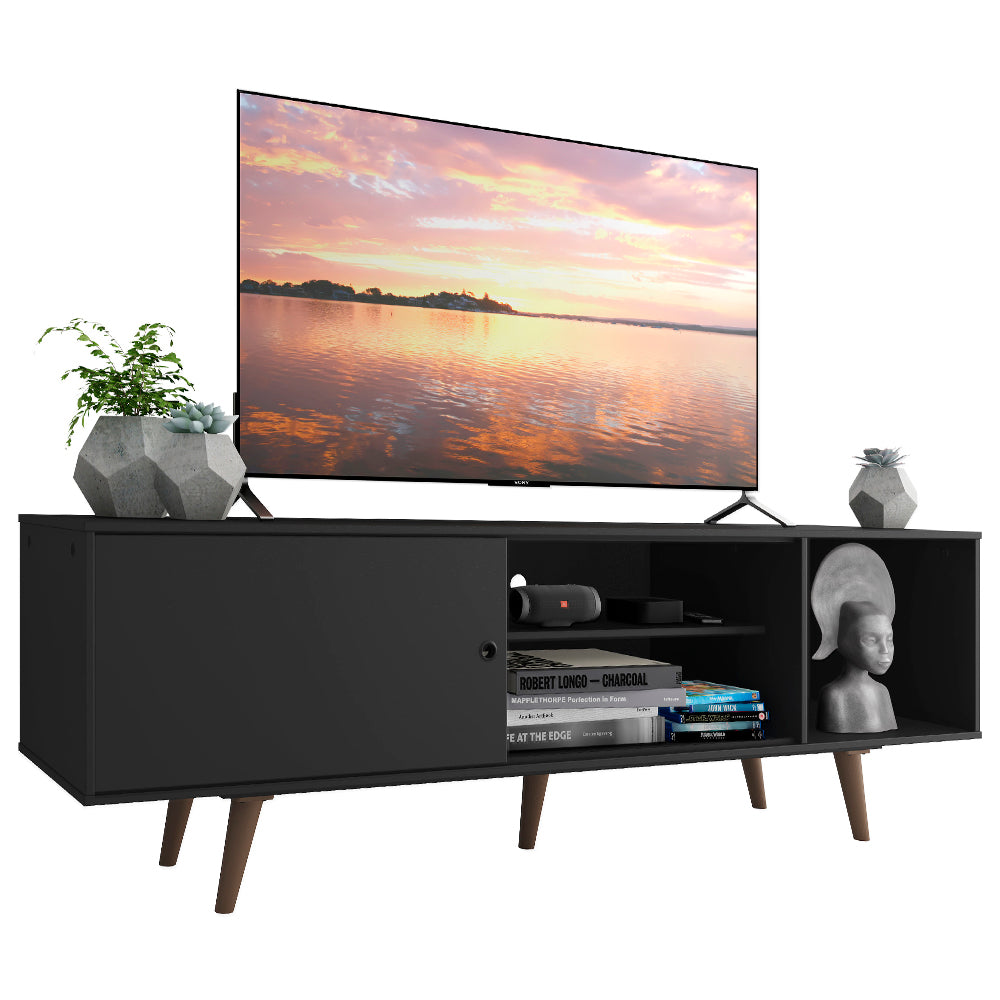 Mueble para TV Madesa Dubai para TV 65" con Pies Negro/Marrón 8N5Z