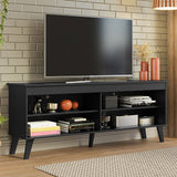 Mueble para TV hasta 65" con Patas Negro Turim Madesa