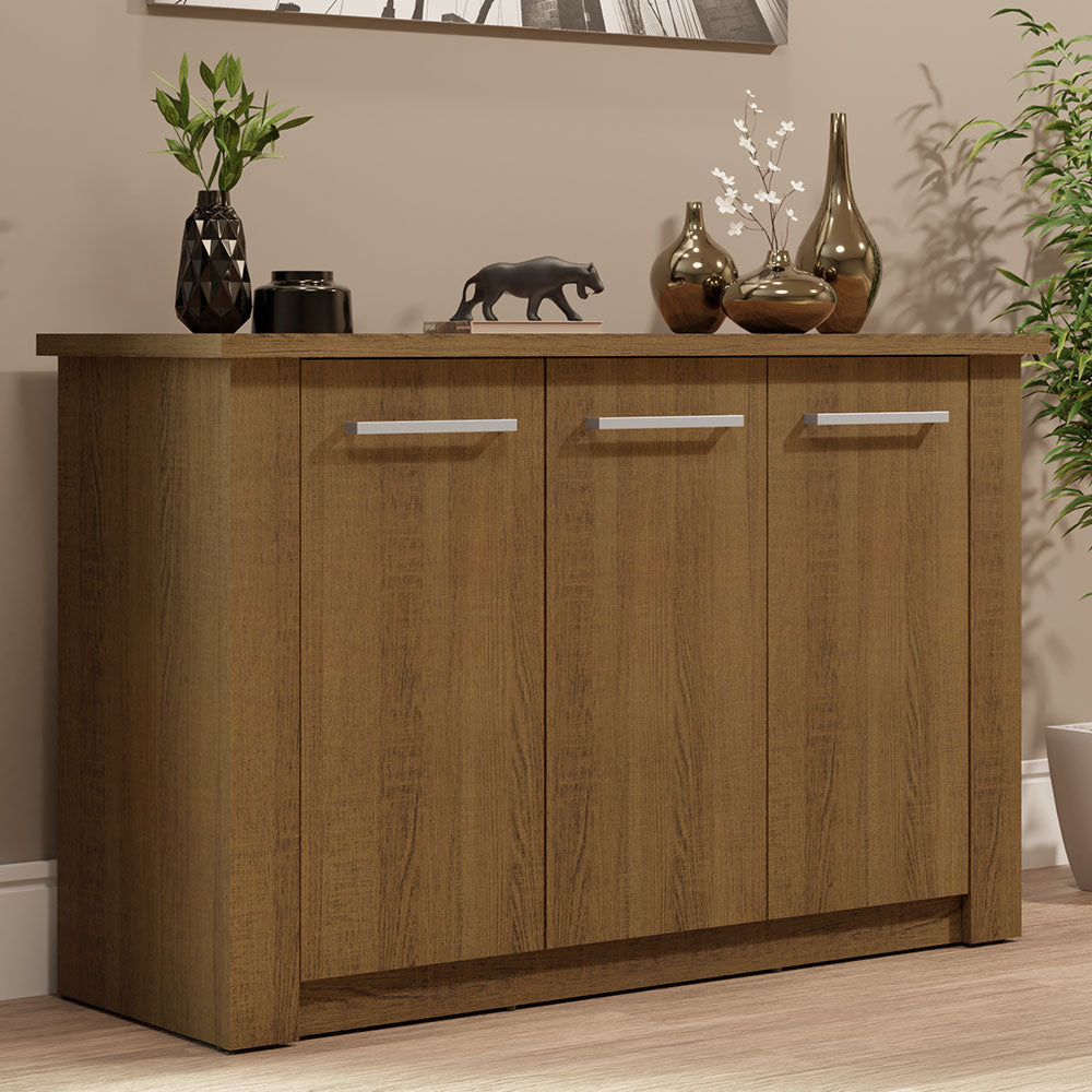 Credenza Bufetera 3 Puertas Marrón