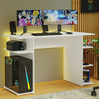 Escritorio Gamer 120 cm Blanco Madesa