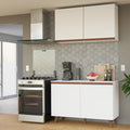 Cocina Compacta 120 x 52 cm 4 Puertas Blanco Reims Madesa