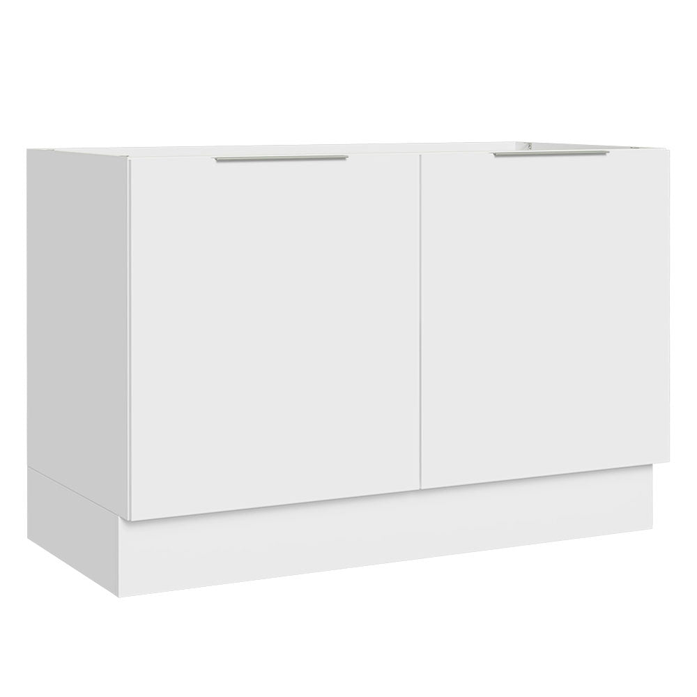 Gabinete Bajo 120 cm 2 Puertas Sin Encimera Blanco Stella Madesa