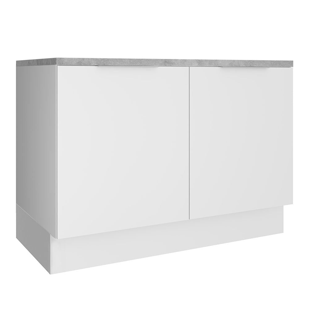 Gabinete Bajo 120 cm 2 Puertas Blanco Stella Madesa