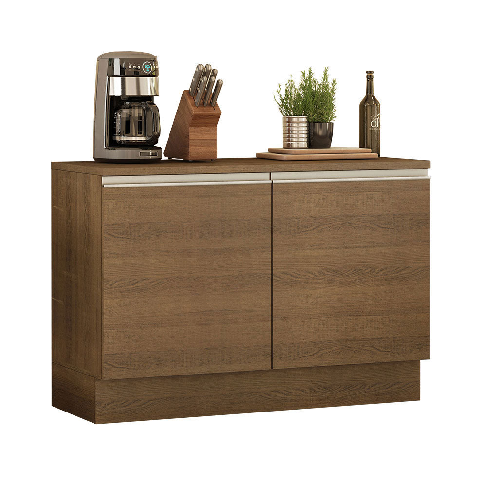 Gabinete Bajo 120 cm 2 Puertas Marrón Glamy Madesa