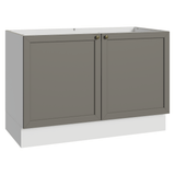 Gabinete Bajo para Fregadero 120 x 60 cm (Sin encimera) Blanco/Gris Vik Madesa