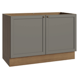 Gabinete Bajo para Fregadero 120 x 60 cm (Sin encimera) Marrón/Gris Vik Madesa