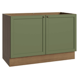 Gabinete Bajo para Fregadero 120 x 60 cm (Sin encimera) Marrón/Verde Vik Madesa