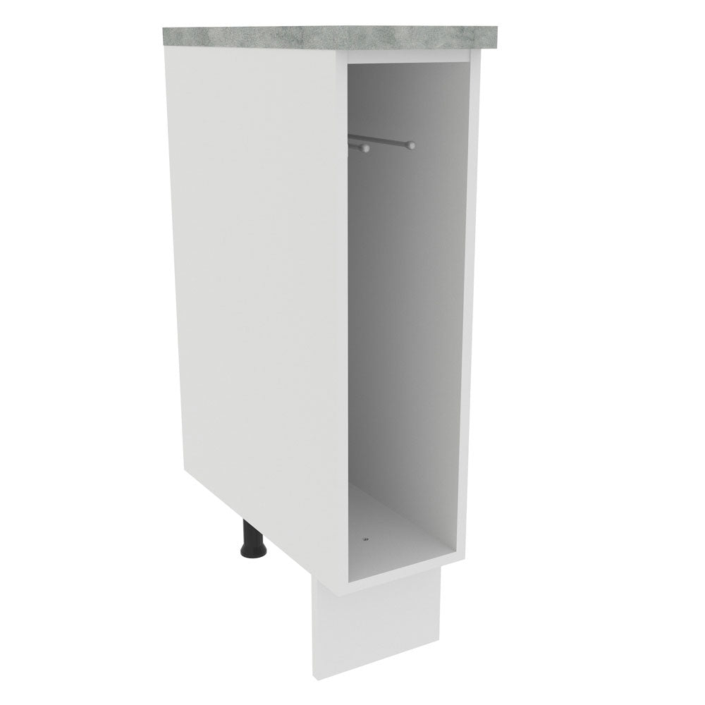 Gabinete Bajo Toallero 20 cm Blanco Lux, Glamy y Agata Madesa