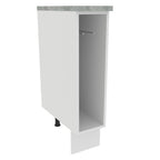 Gabinete Bajo Toallero 20 cm Blanco Lux, Glamy y Agata Madesa