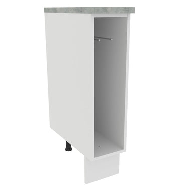 Gabinete Bajo Toallero 20 cm Blanco Lux, Glamy y Agata Madesa