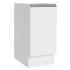 Gabinete Bajo 35 cm 1 Puerta Sin Encimera Blanco Glamy Madesa