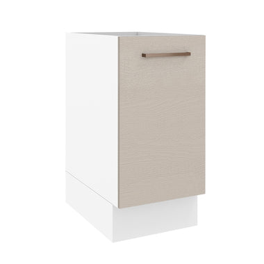 Gabinete Bajo 35 cm 1 Puerta Sin Encimera Blanco/Crema Agata Madesa