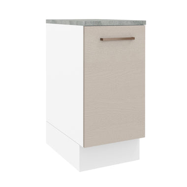 Gabinete Bajo 35 cm 1 Puerta Blanco/Crema Agata Madesa